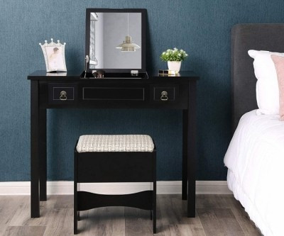 Flip Top Mirror Makeup Dressing Table